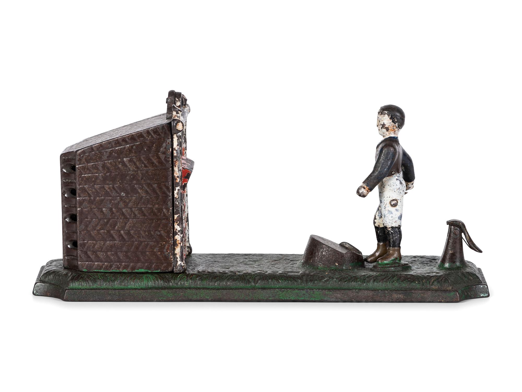 An English 'Football' Cast Iron Mechanical Bank