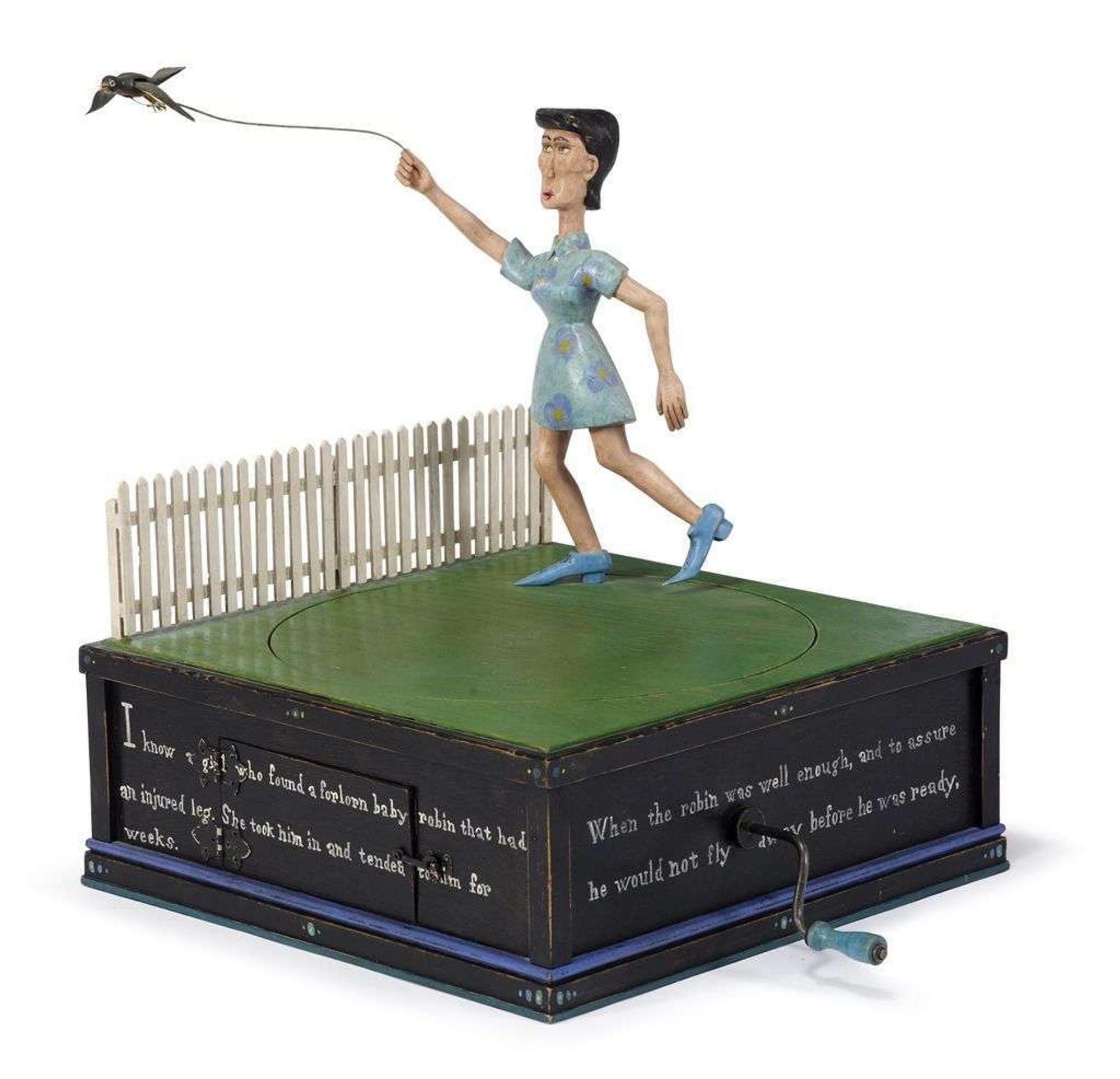 Carved and painted automaton tom harvey