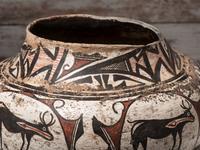 Zuni Polychrome Pottery Olla