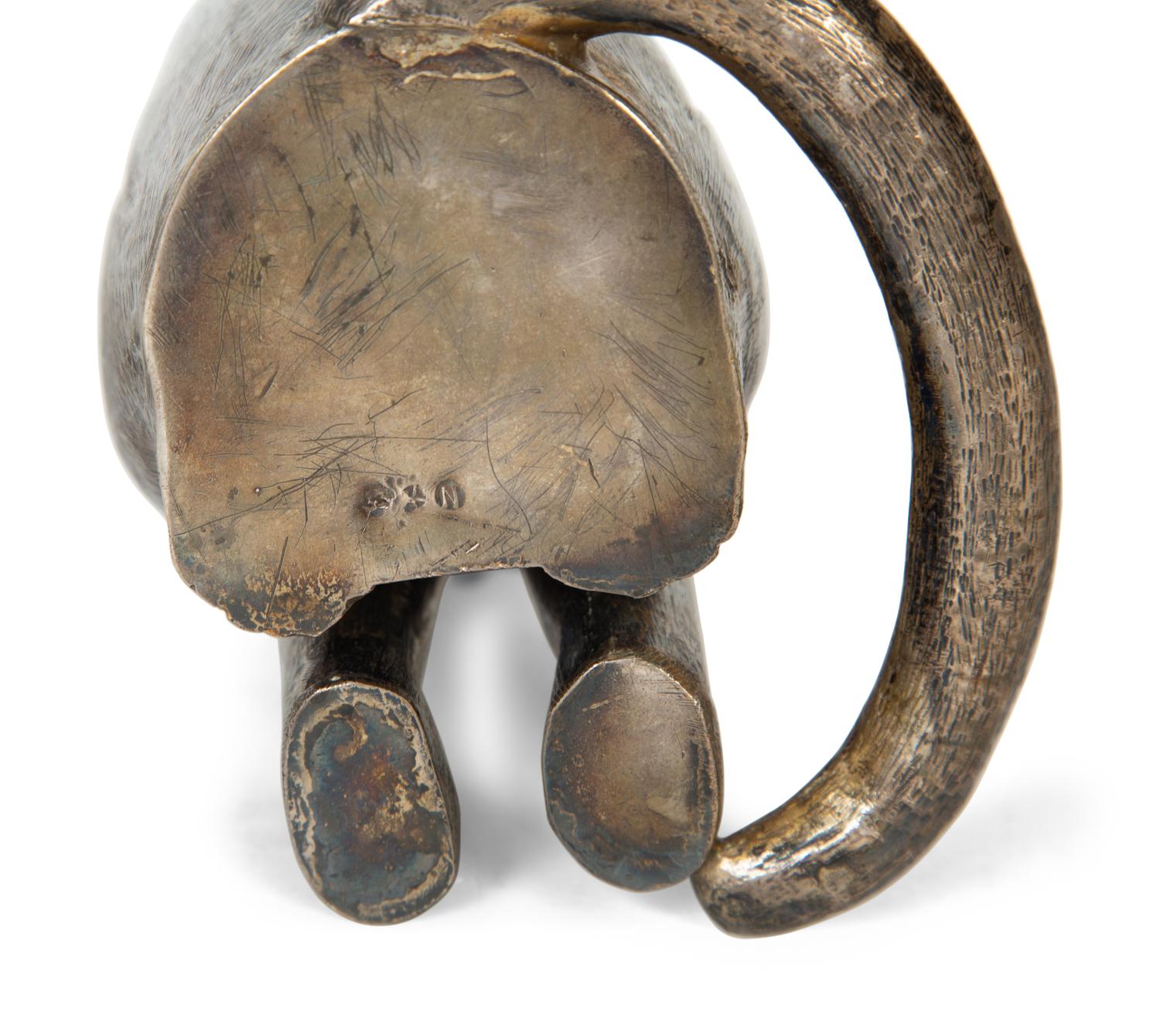 Three Continental Patinated Bronze Animalier Articles