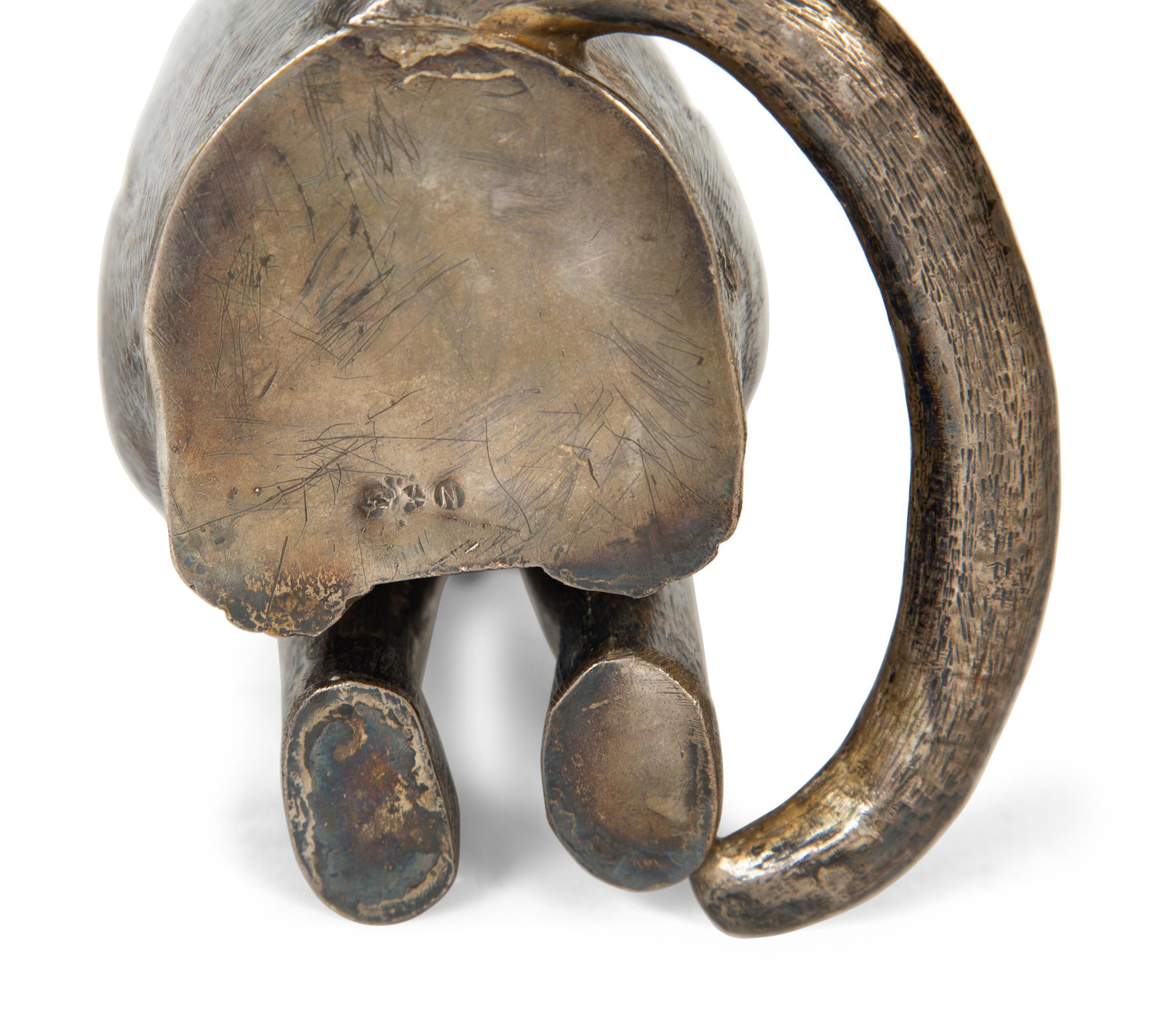 Three Continental Patinated Bronze Animalier Articles