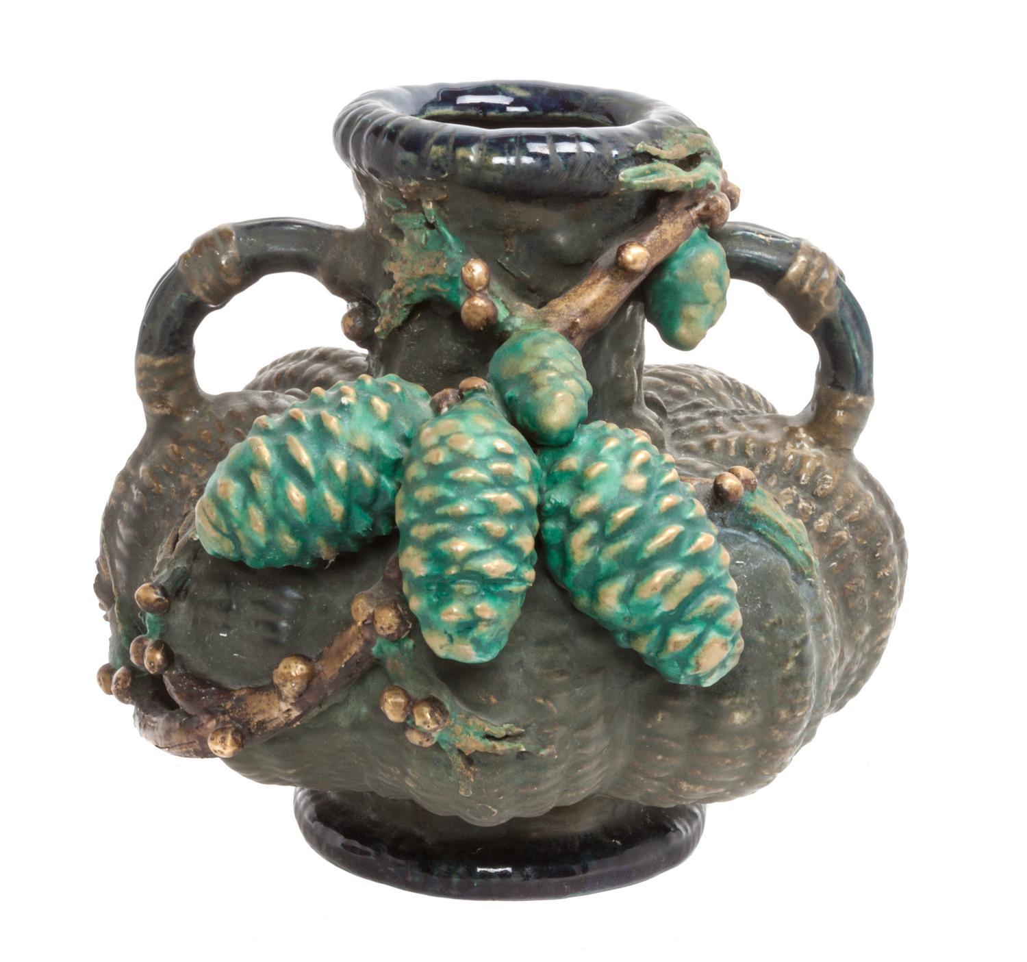 An Amphora Pottery Vase Height 7 1/2 inches.
