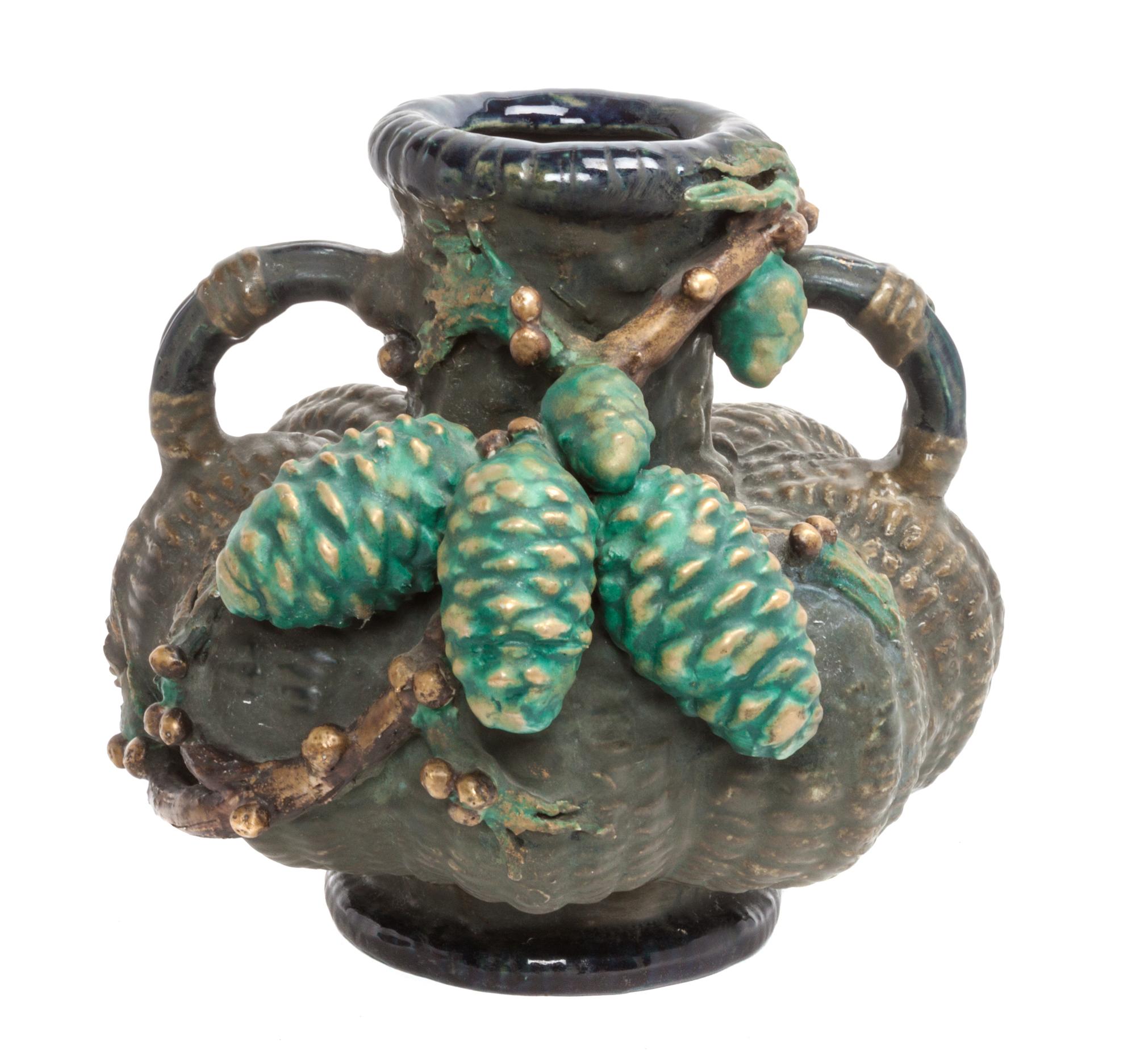 An Amphora Pottery Vase Height 7 1/2 inches.