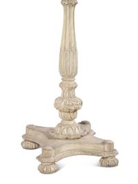 An English Painted Marble-Top Side Table