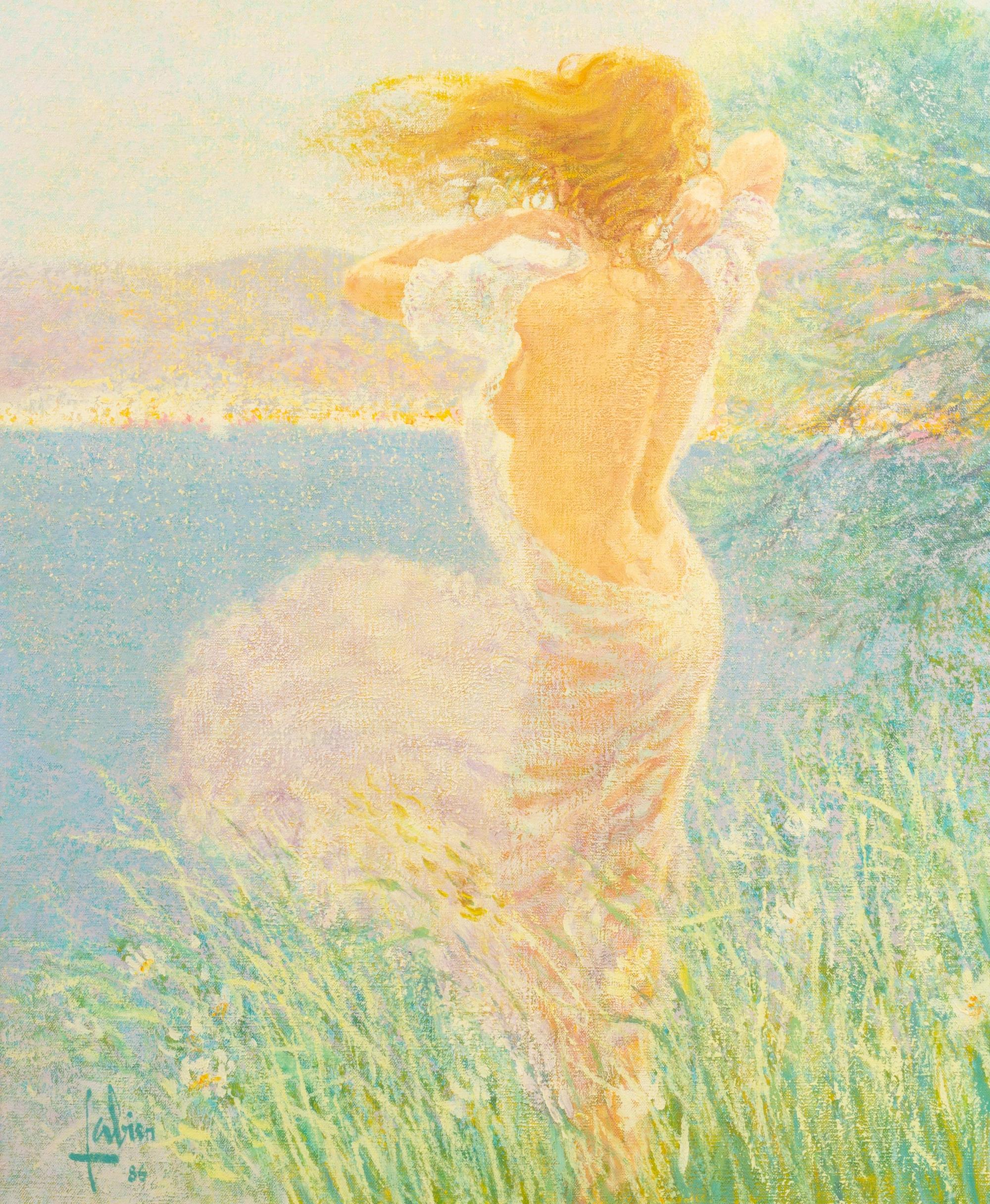 Woman by Shore