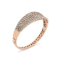 DIAMOND AND COLORED DIAMOND BANGLE BRACELET