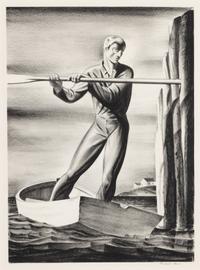 Rockwell Kent (American, 1882-1971) — Boatman , 1929