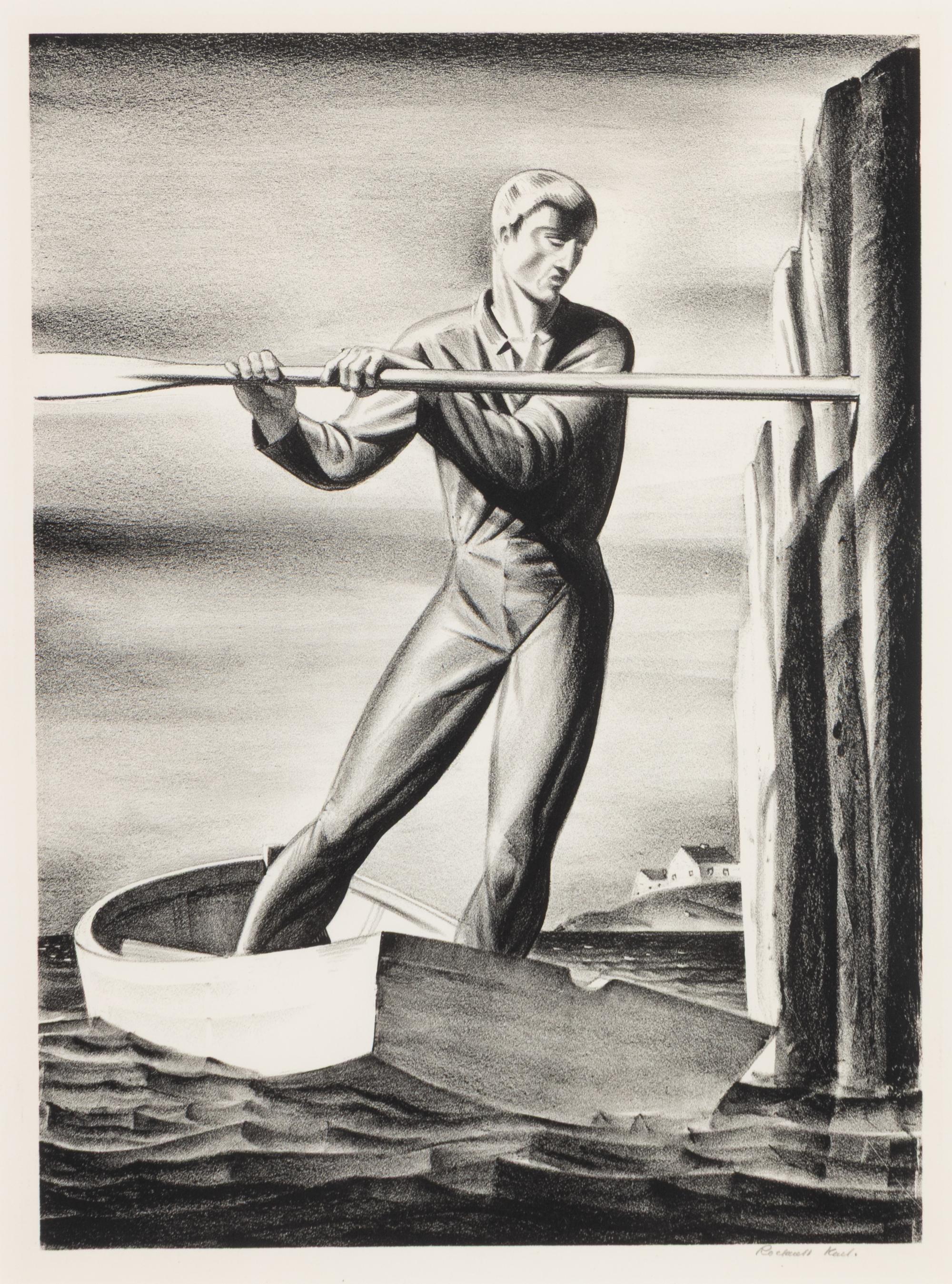 Rockwell Kent (American, 1882-1971) — Boatman , 1929