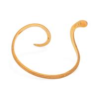 YELLOW GOLD SNAKE CUFF BRACELET