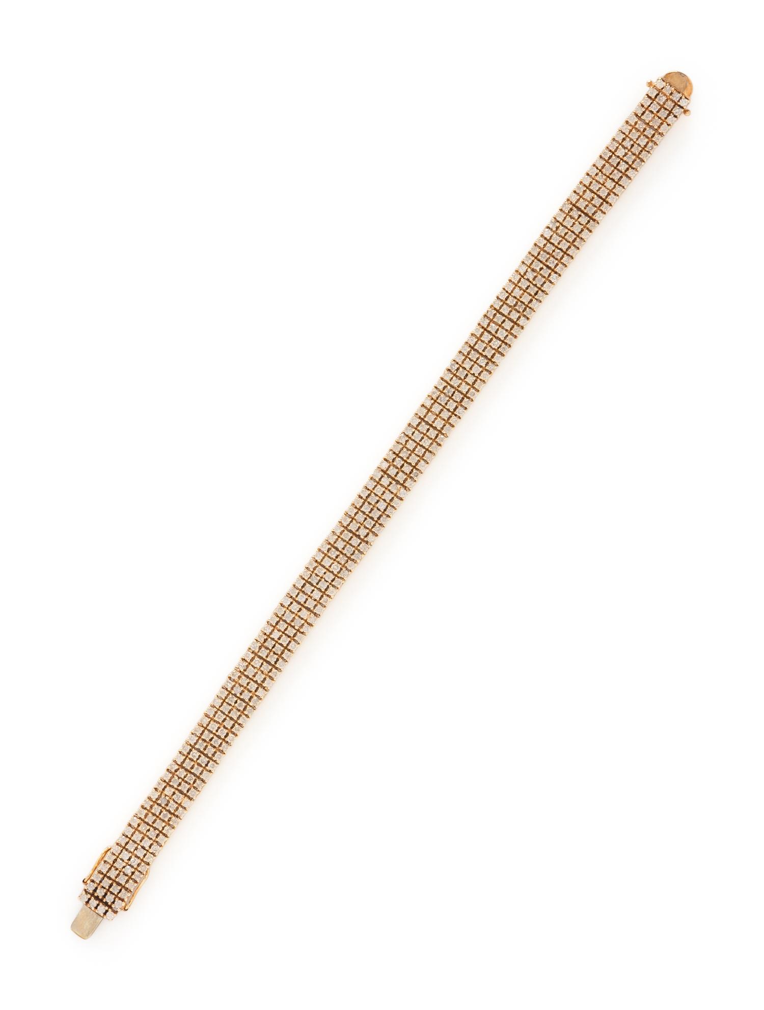 DIAMOND AND YELLOW GOLD BRACELET