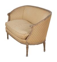 A Louis XVI Style Painted and Upholstered Settee — 20TH CENTURY
