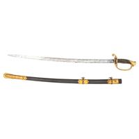 Scarce 1861 Dated & Inspected Ames U.S. Model 1850 Foot Officer's Sword