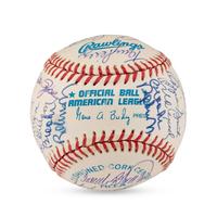 A Hall of Fame and Notables Multi Signed Autograph Baseball (Beckett Authentication Services Letter of Authenticity)