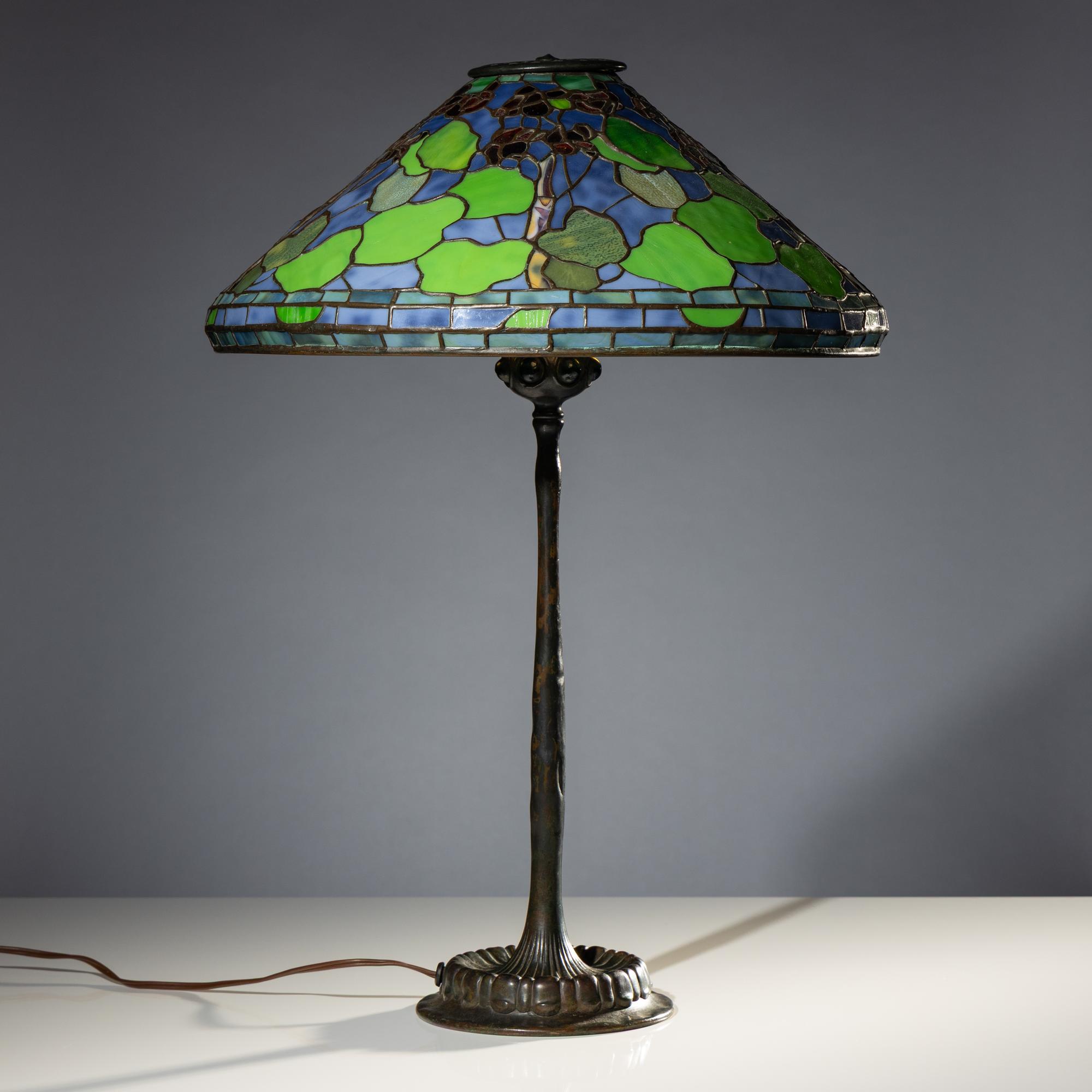 Table lamp with Geranium shade