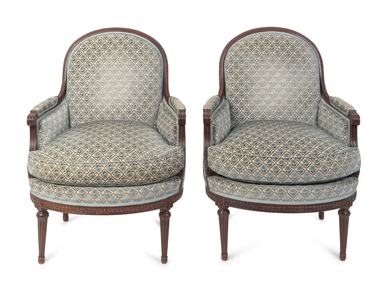 A Pair of Louis XVI Style Armchairs — 20TH CENTURY