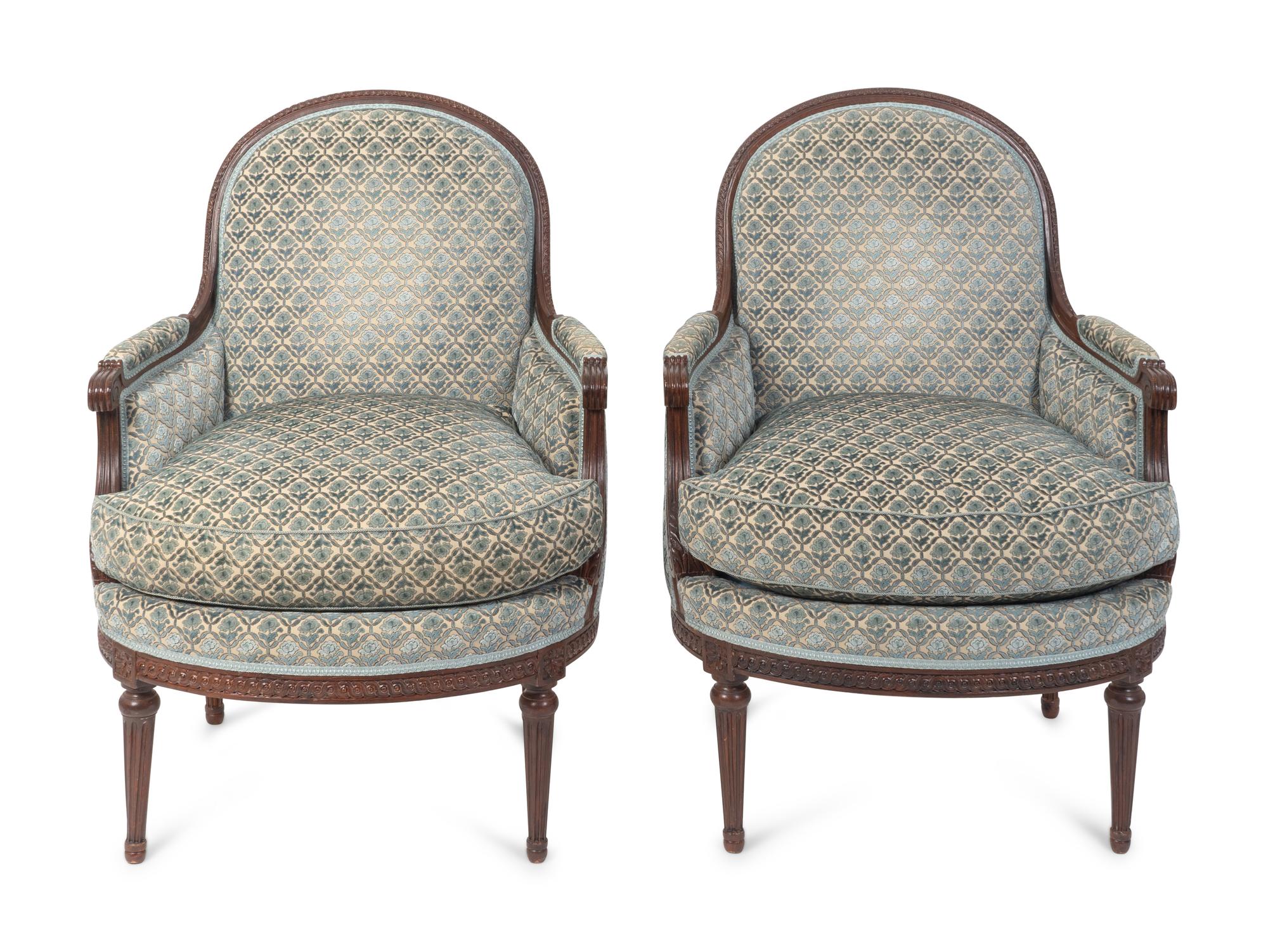 A Pair of Louis XVI Style Armchairs — 20TH CENTURY