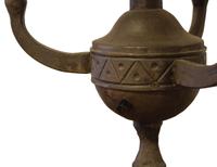 A Wrought Iron Three-Arm Light Fixture by Jose Thenee 13" W x 15" D x 26" H — Argentina, Circa 1930