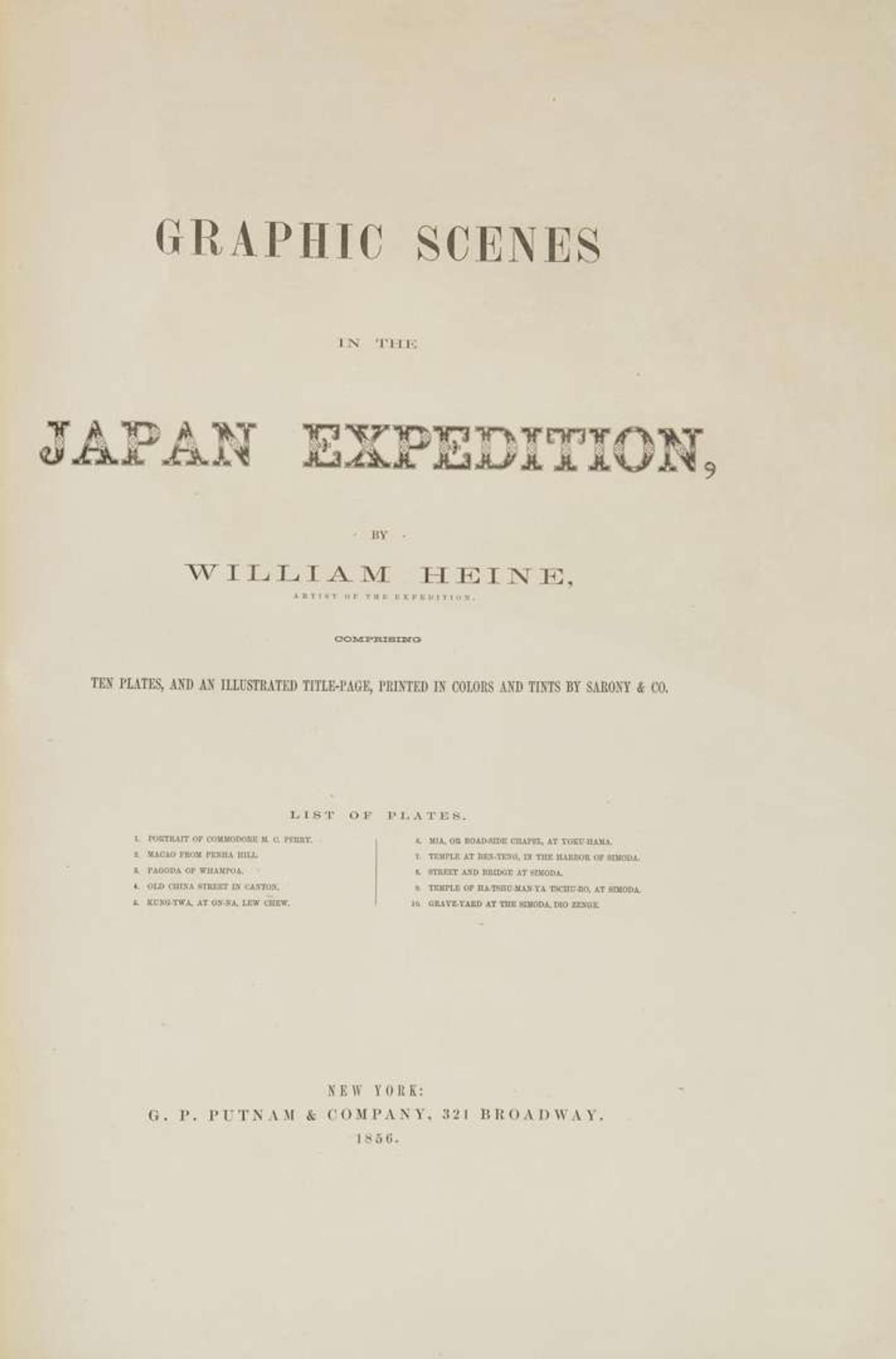 [Travel & Exploration] [Japan] Heine, William: Graphic Scenes in the Japan Expedition