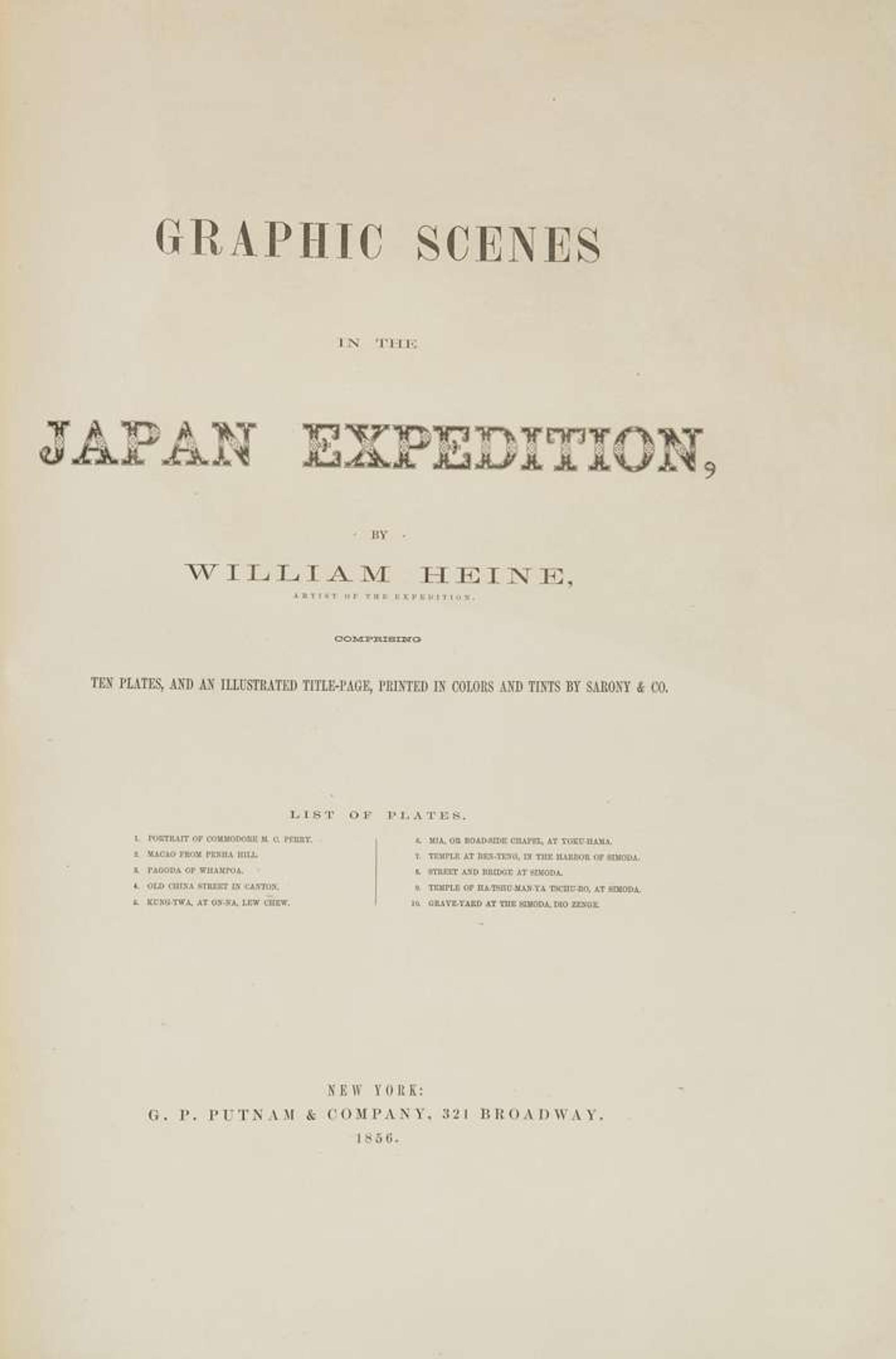 [Travel & Exploration] [Japan] Heine, William: Graphic Scenes in the Japan Expedition