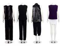 Four Sleeveless Tops and Two Sequined Pants: One Akris, One Giorgio Armani, One Unlabeled and Three Ralph Rucci