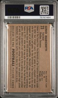A Group of Nine 1952 Bowman Large Hall of Fame PSA Graded Football Cards,