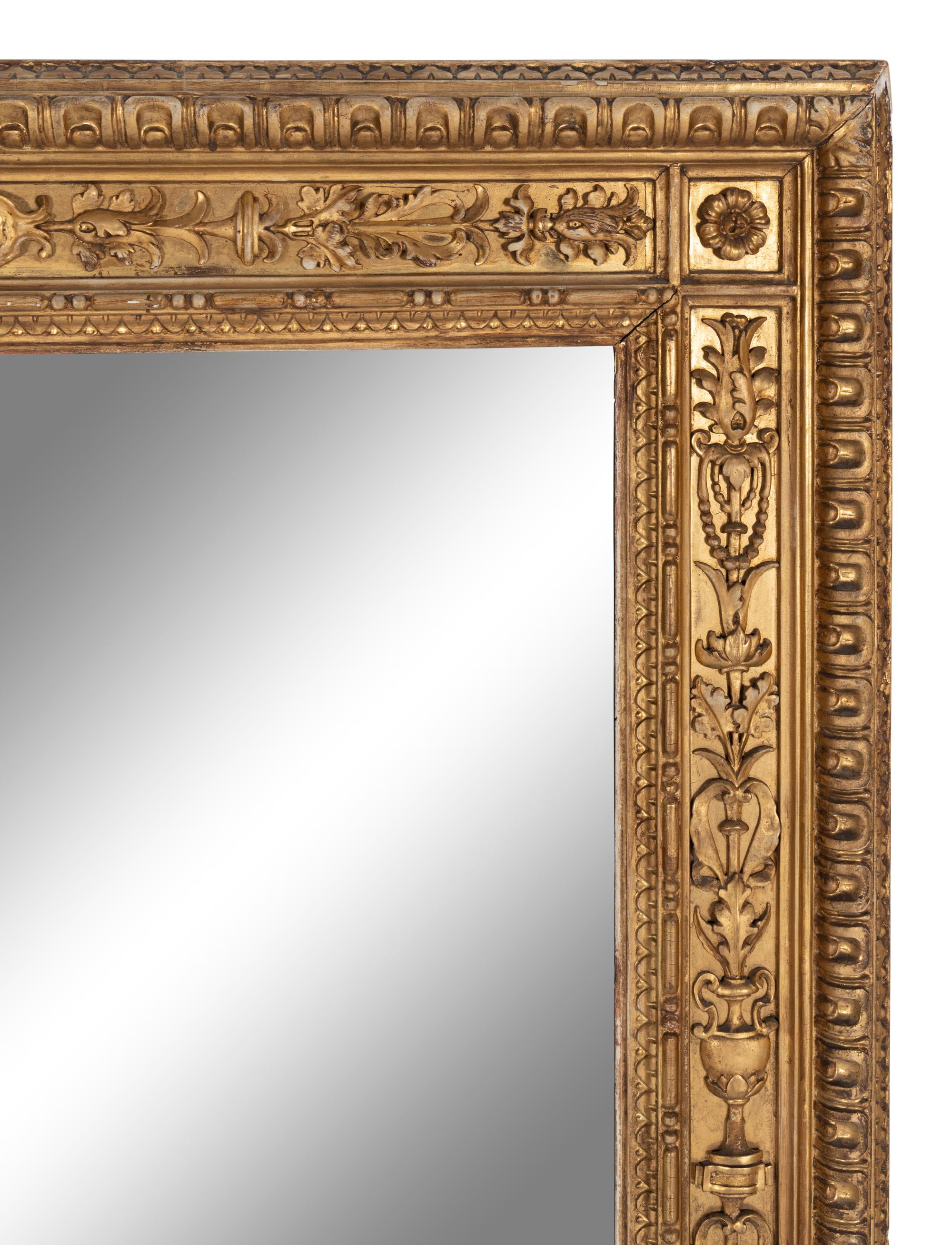 An Empire Giltwood Mirror