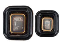 [EARLY PHOTOGRAPHY]. 7 charming daguerreotype portraits housed in frames.