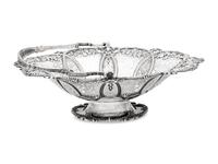 A Victorian Silver Centerpiece Basket