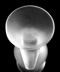 A Set of Six Frank Gehry for Swid Powell Frosted and Colorless Glass Goblets — LATE 20TH CENTURY