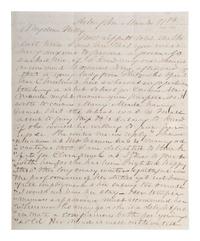 LEE, Mary Custis (1807-1873). Autograph letter signed ("M C Lee") to Eleanor Washington (1824-1860). Arlington, [VA], ca 1855-56.