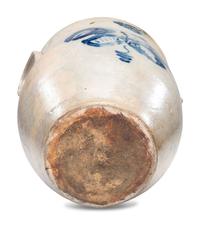 An I. M. Mead Two-Gallon Cobalt Decorated Stoneware Crock