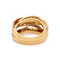 MARVIN SCHLUGER, YELLOW GOLD AND DIAMOND RING