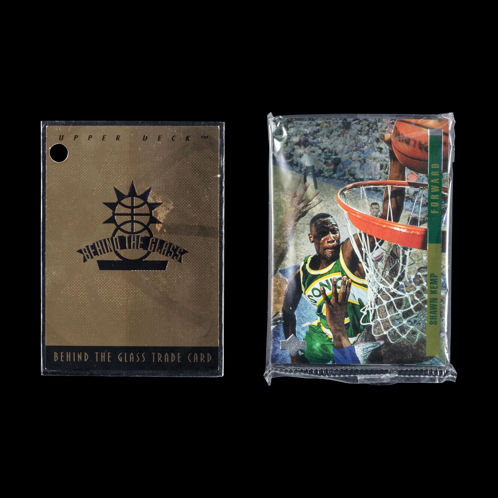 A 1993-94 Upper Deck Behind The Glass Sealed Redemption Set Including Michael Jordan