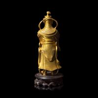 A Chinese Gilt Bronze Figure of Weituo, 17th/18th Century — 清中期 銅鎏金韋陀像