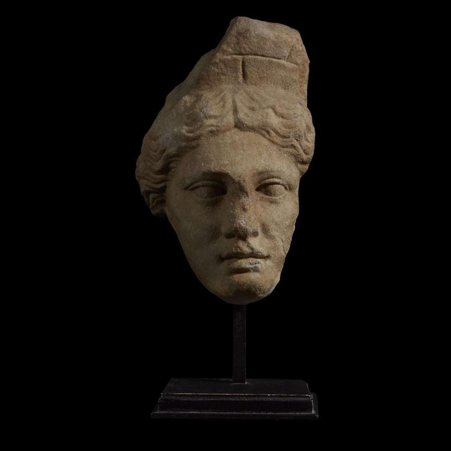 ROMAN HEAD OF TYCHE C. 1st Century AD
