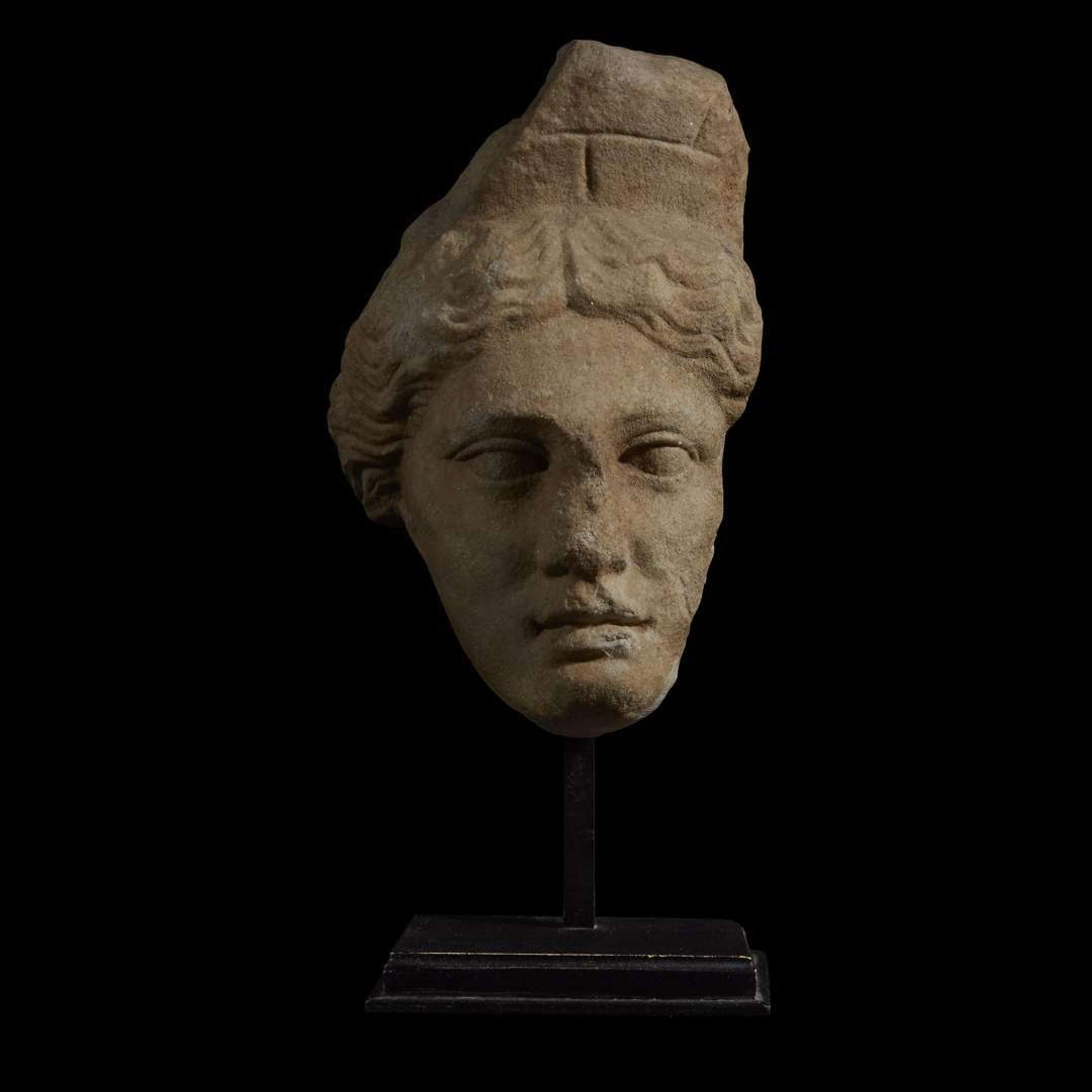 ROMAN HEAD OF TYCHE C. 1st Century AD