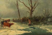 Watering the Cattle in Winter