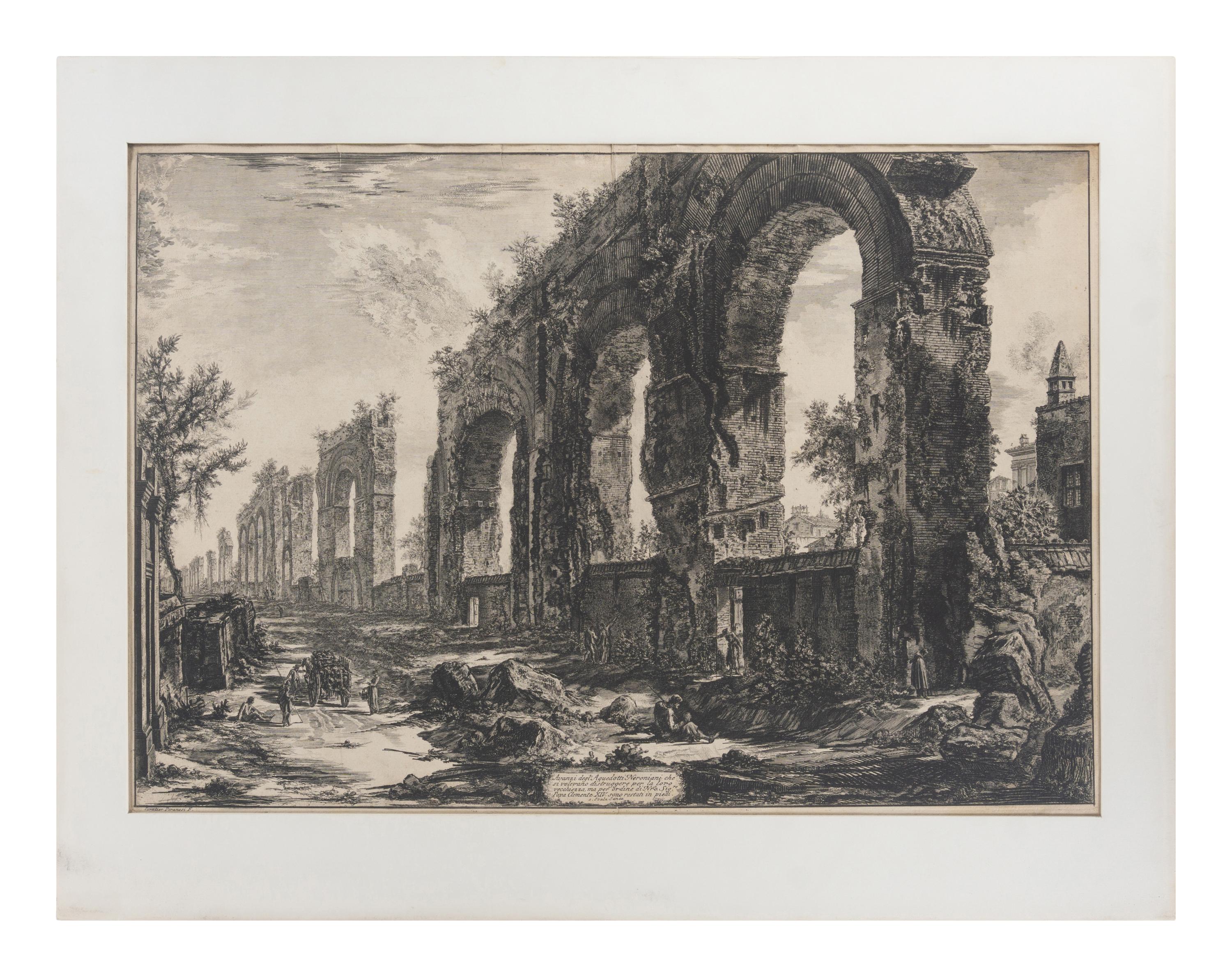 A group of 12 plates from Vedute di Roma and Le Antichità Romane , 18th century