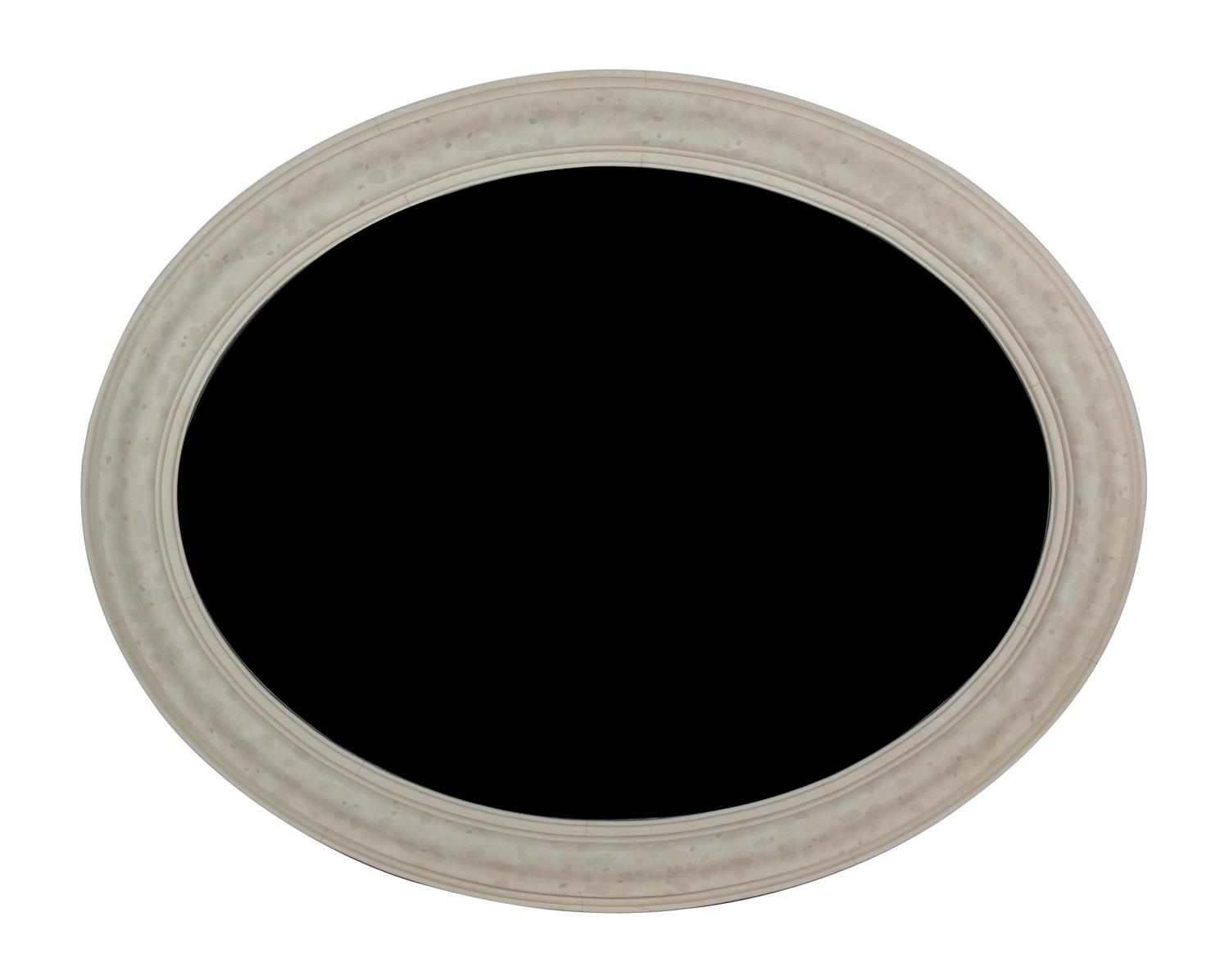 A Pair of Simulated Marble Framed Mirrors Height 38 inches. — 20TH CENTURY