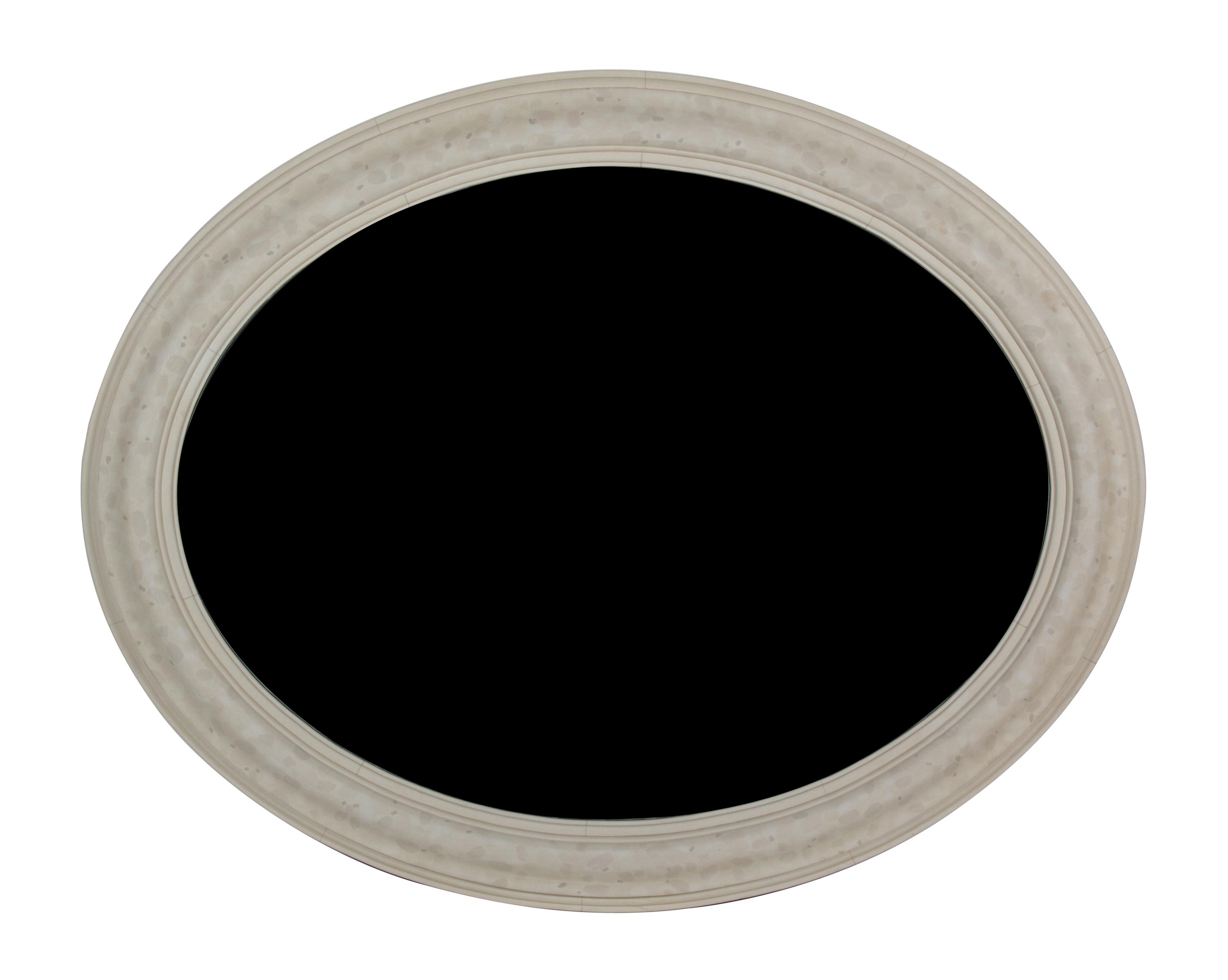 A Pair of Simulated Marble Framed Mirrors Height 38 inches. — 20TH CENTURY