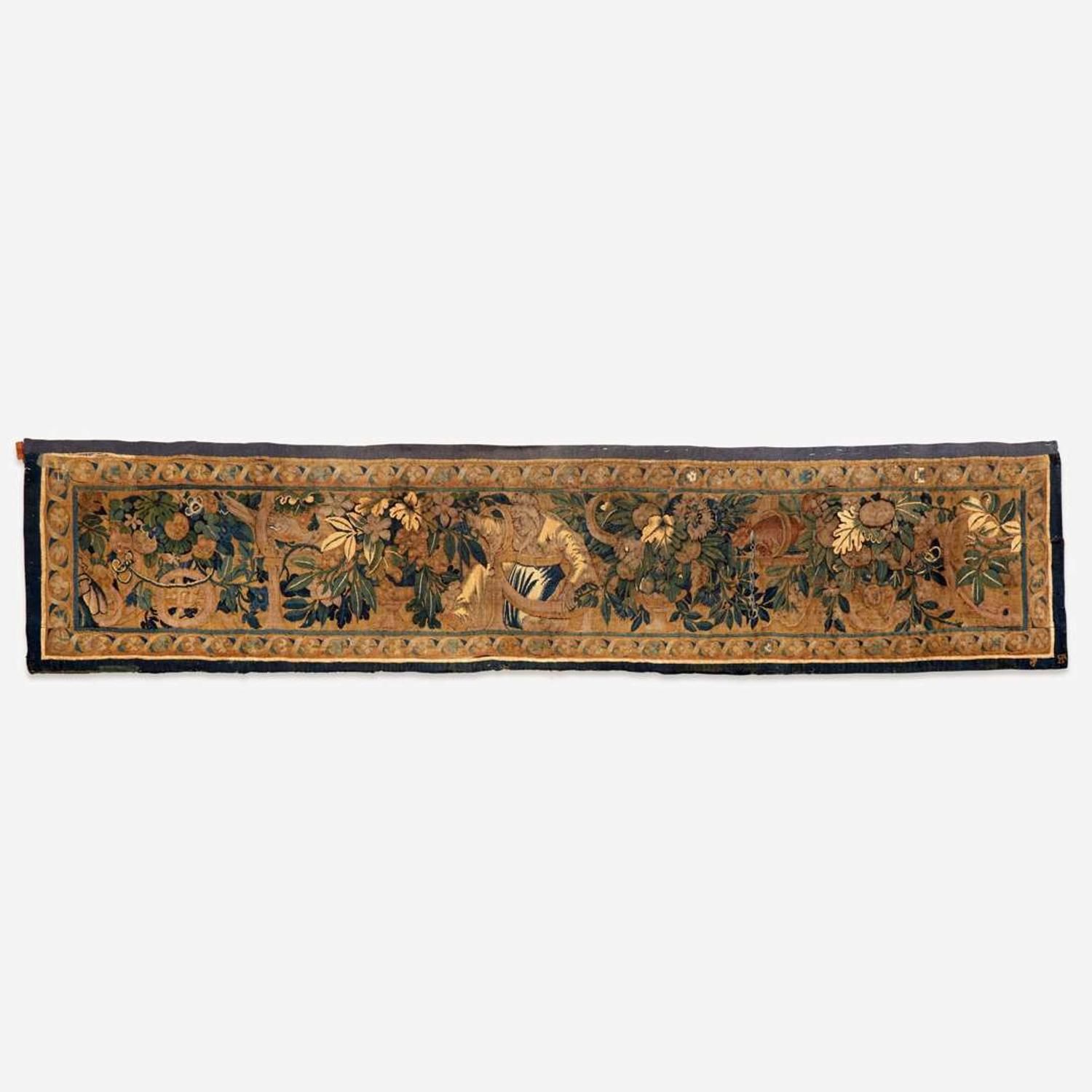 A Flemish Verdure Tapestry Fragment 18th century or earlier