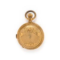 YELLOW GOLD QUARTER REPEATER DAY DATE MOON PHASE HUNTER CASE POCKET WATCH