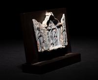 A Byzantine Lead Triptych with a Crucifixion Scene