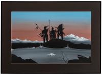 untitled, hunting scene