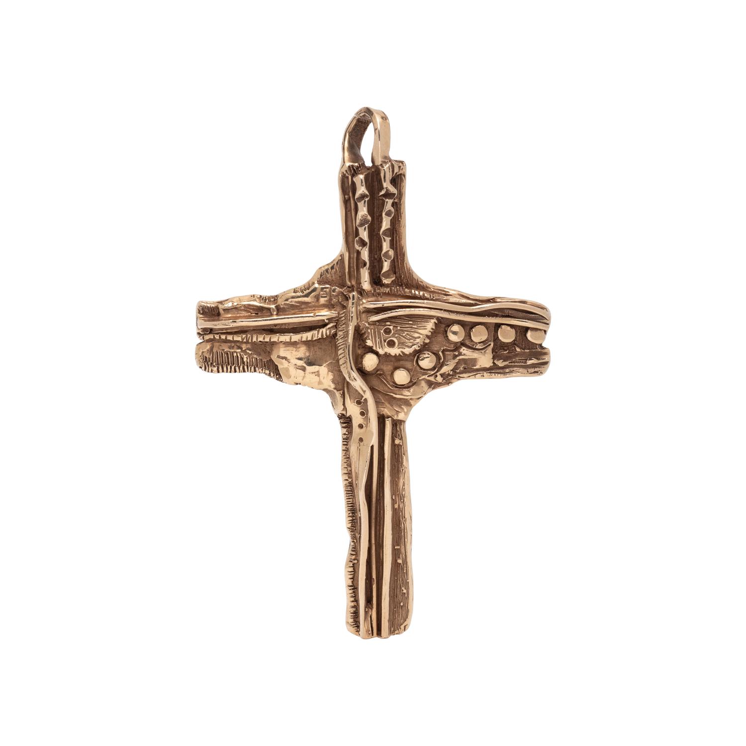 YELLOW GOLD CROSS PENDANT