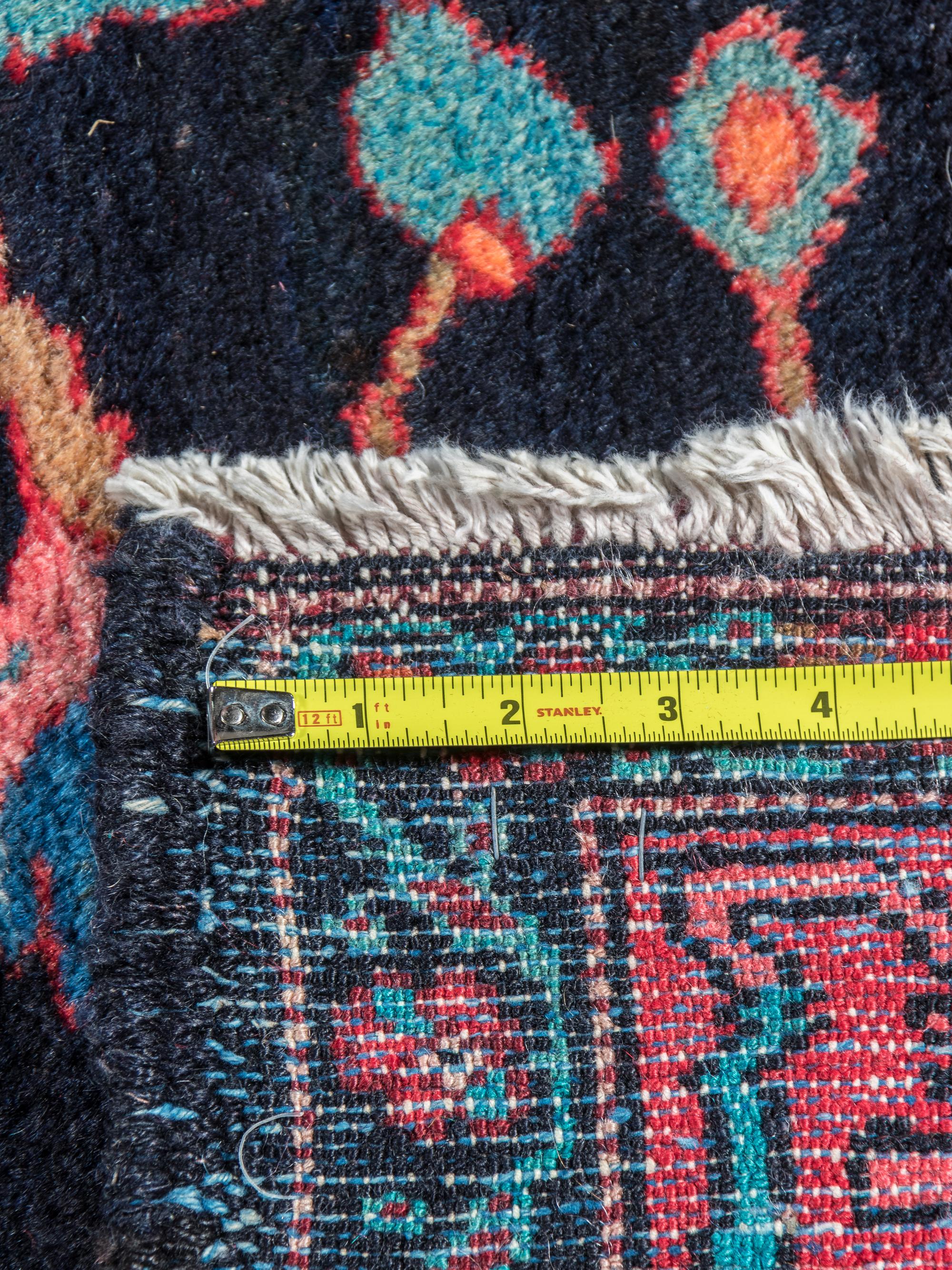 A Blue-Ground Malayer Wool Rug