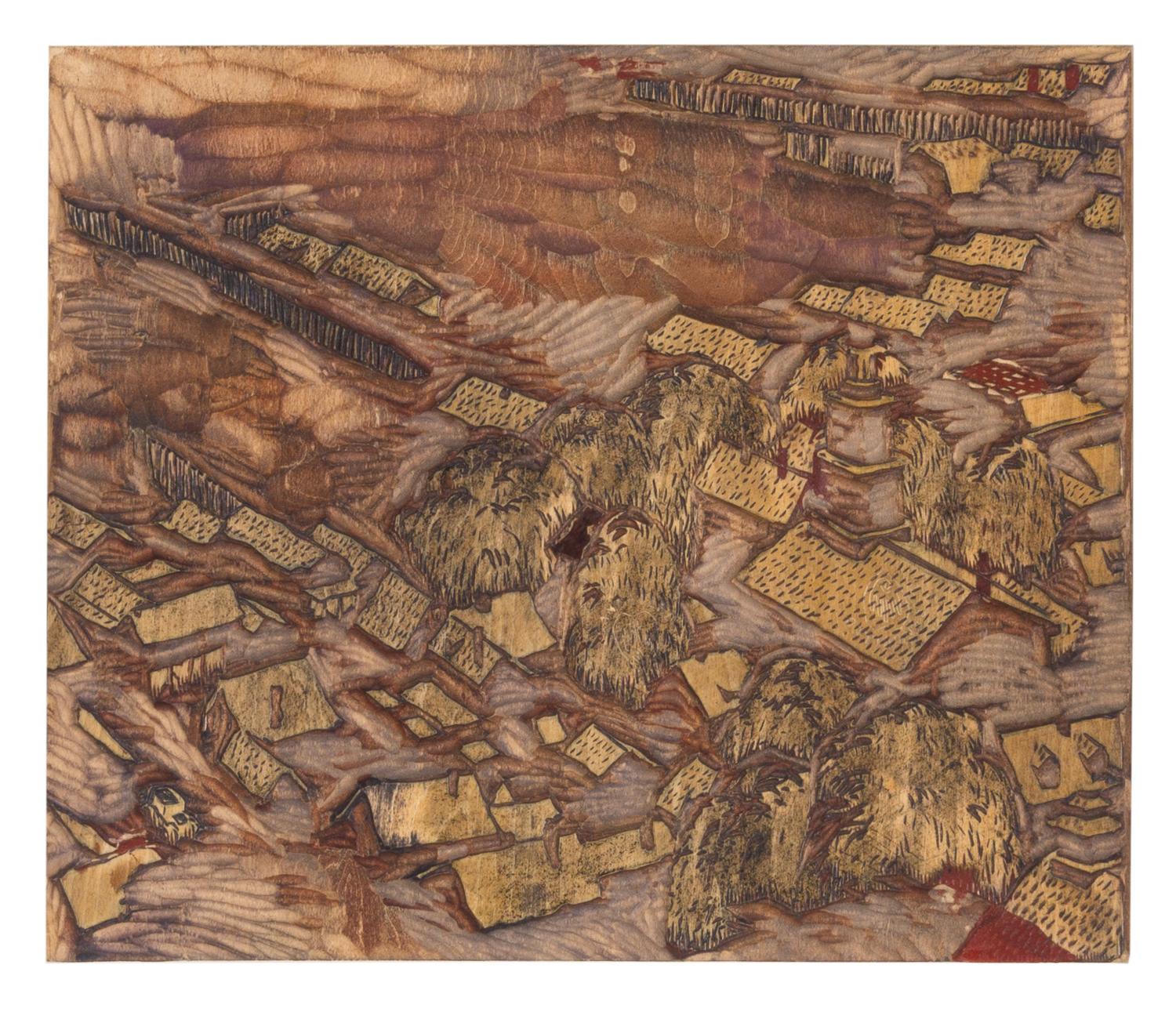 Provincetown , 1917 (with original wood block)
