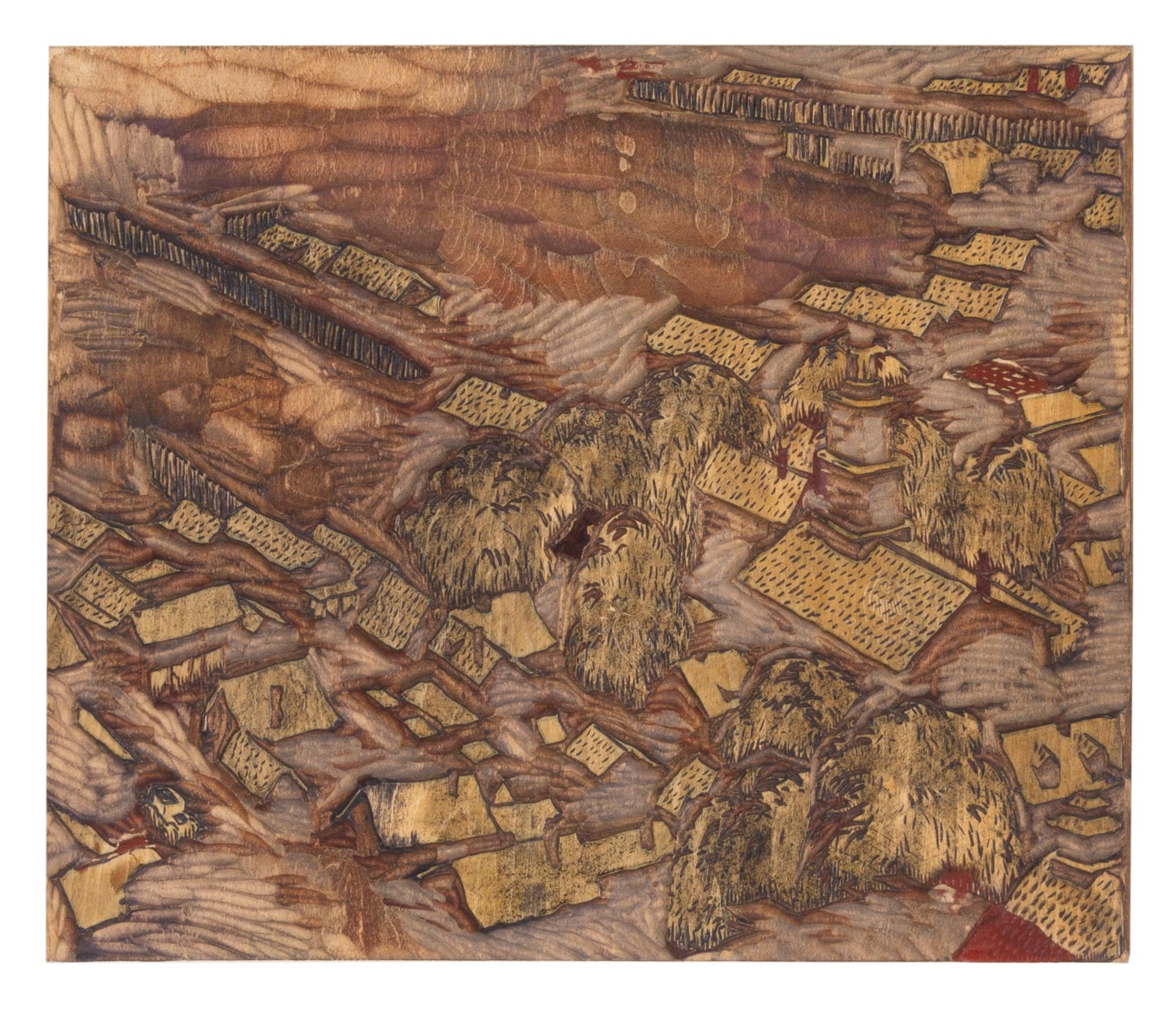 Provincetown , 1917 (with original wood block)