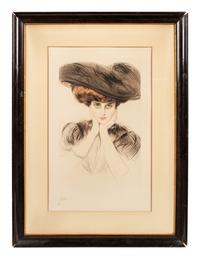 Femme au Chapeau, les Mains sur le Menton, c. 1905