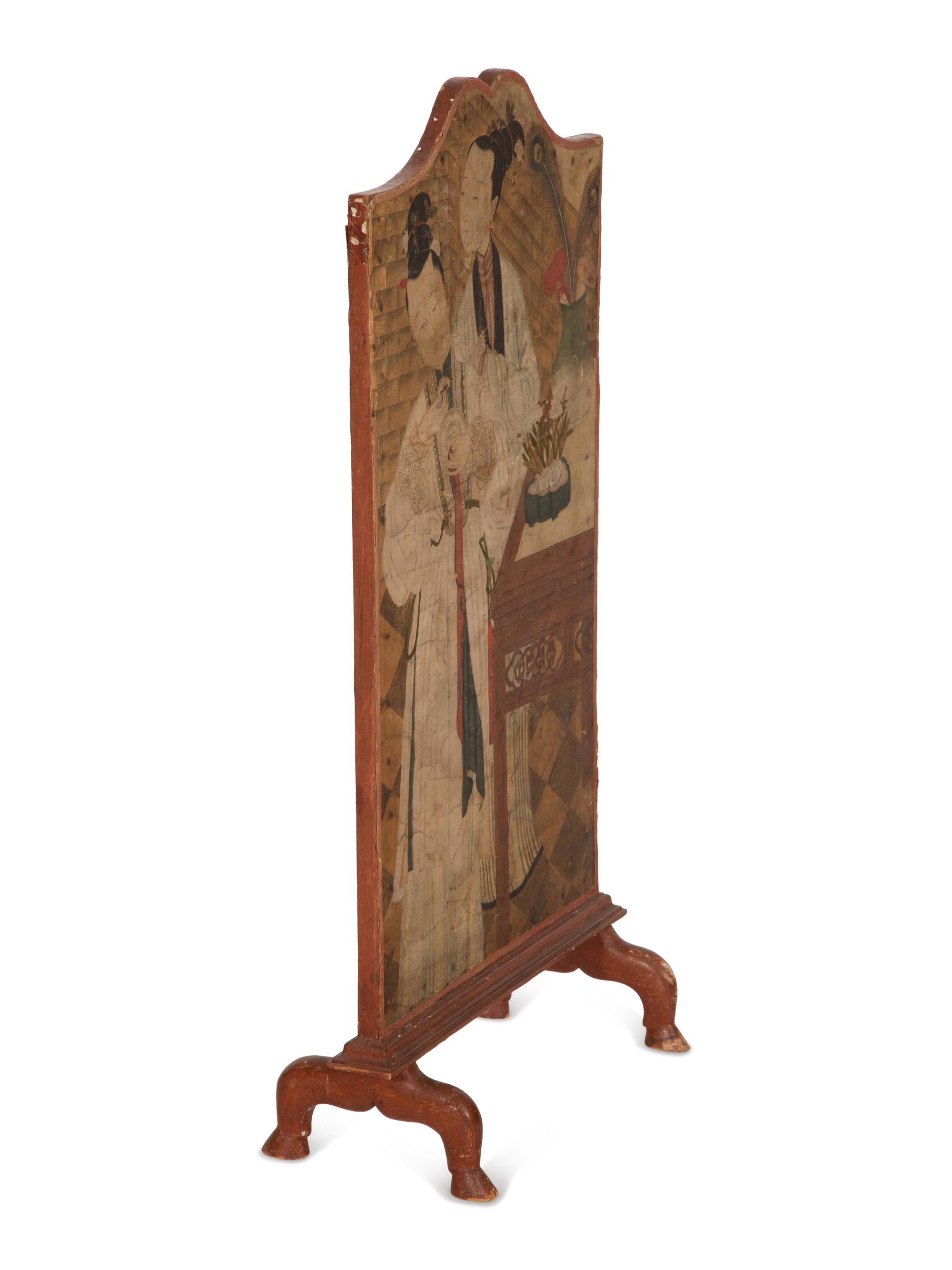 A Japanese Painted Screen
